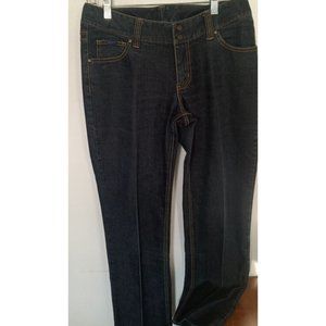 Womens Jeans 9/10 FUBU Classics Stretch Embroidered Pockets 2 Snap Zip Close